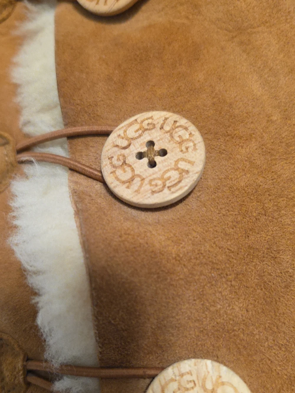 Ugg Shearling Trim Chestnut Women's Winter Boots